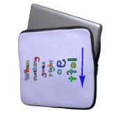 Pfeil-gehen lustige Inspirational Laptop-Hülse Laptopschutzhülle (Vorderseite Links)