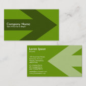 Pfeil (gemischt) - Grün 669900 Visitenkarte (Vorne/Hinten)