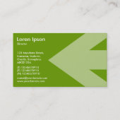 Pfeil (gemischt) - Grün 669900 Visitenkarte (Rückseite)