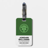 Pfeil | Geniale Level Babe Gepäckanhänger (Rückseite vertikal)