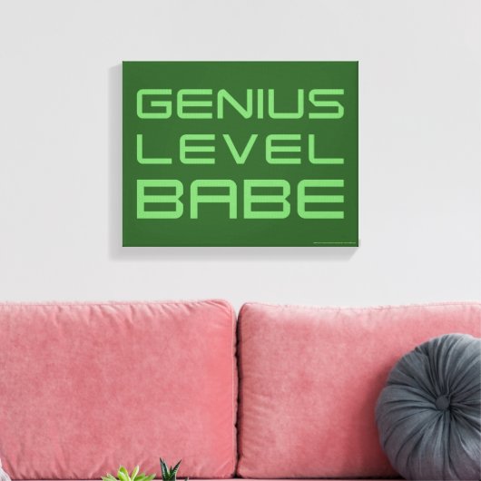 Pfeil | Geniale Level Babe Leinwanddruck (Insitu (Wohnzimmer))