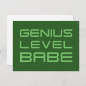 Pfeil | Geniale Level Babe Postkarte (Vorne/Hinten)