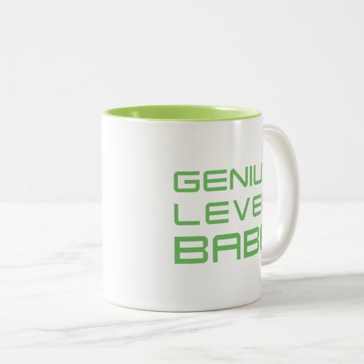 Pfeil | Geniale Level Babe Zweifarbige Tasse (VorderseiteRechts)