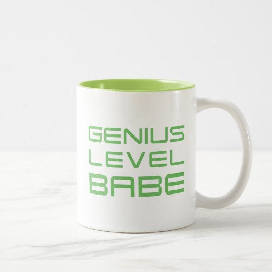 Pfeil | Geniale Level Babe Zweifarbige Tasse (Rechts)