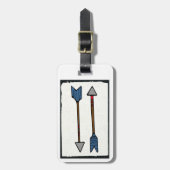 Pfeil-Gepäckmarke Gepäckanhänger (Vorderseite vertikal)