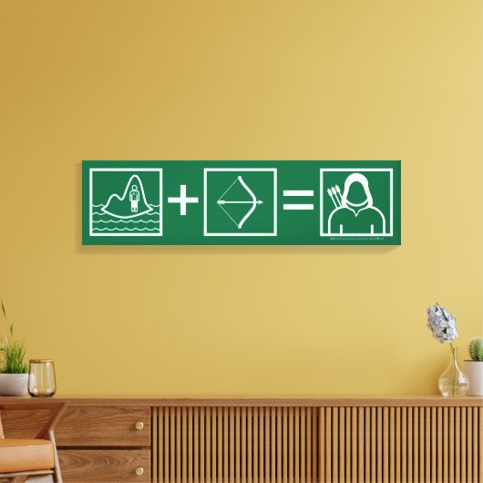 Pfeil | Green Arrow Equation Leinwanddruck (Insitu (Wohnzimmer))
