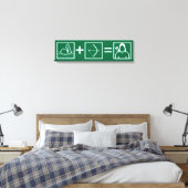Pfeil | Green Arrow Equation Leinwanddruck (Insitu (Schlafzimmer))