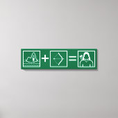 Pfeil | Green Arrow Equation Leinwanddruck (Vorderseite)