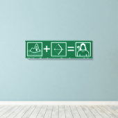 Pfeil | Green Arrow Equation Leinwanddruck (Insitu (Holzboden))