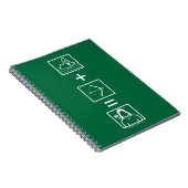 Pfeil | Green Arrow Equation Notizblock (Rechte Seite)