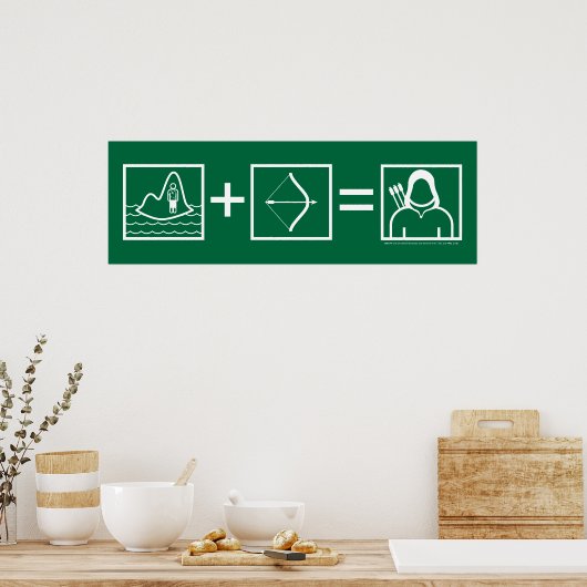 Pfeil | Green Arrow Equation Poster (Küche)