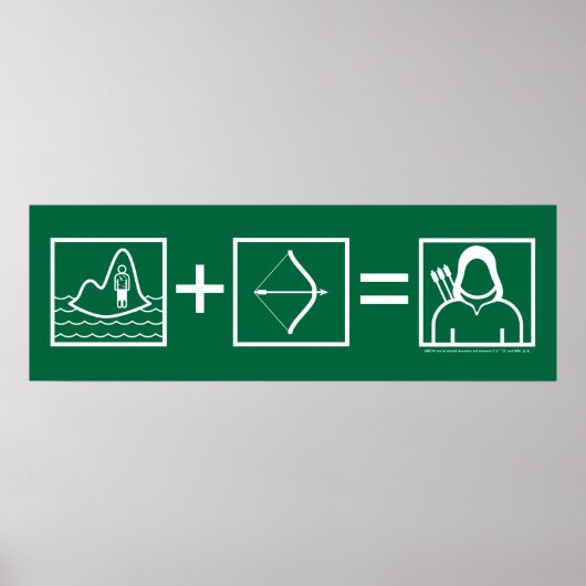 Pfeil | Green Arrow Equation Poster (Vorne)