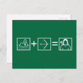Pfeil | Green Arrow Equation Postkarte (Vorne/Hinten)