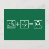 Pfeil | Green Arrow Equation Postkarte (Vorderseite)