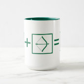 Pfeil | Green Arrow Equation Tasse (Zentrum)