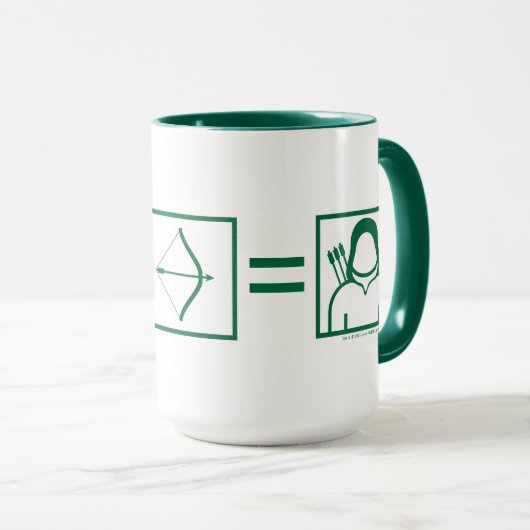 Pfeil | Green Arrow Equation Tasse (VorderseiteRechts)