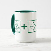 Pfeil | Green Arrow Equation Tasse (Vorderseite Links)