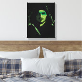 Pfeil | Green Arrow Green stylisierte Cutout Leinwanddruck (Insitu (Schlafzimmer))