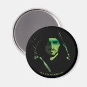 Pfeil | Green Arrow Green stylisierte Cutout Magnet (Vorderseite/Rückseite)
