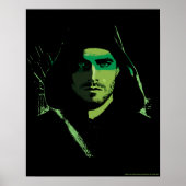 Pfeil | Green Arrow Green stylisierte Cutout Poster (Vorne)