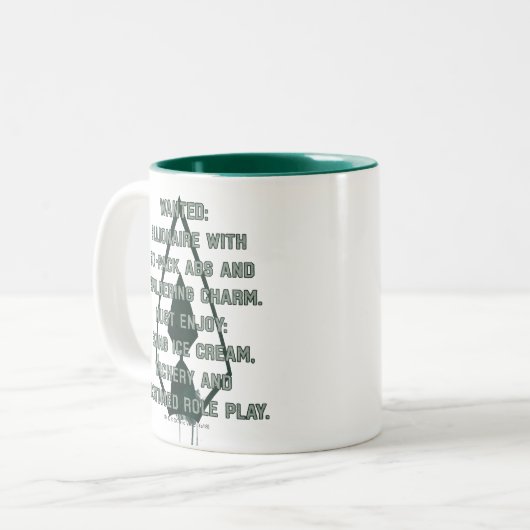 Pfeil | Green Arrow Parody Gewollt Post Zweifarbige Tasse (Vorderseite Links)