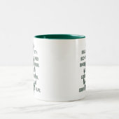 Pfeil | Green Arrow Parody Gewollt Post Zweifarbige Tasse (Mittel)