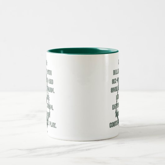 Pfeil | Green Arrow Parody Gewollt Post Zweifarbige Tasse (Mittel)