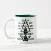 Pfeil | Green Arrow Parody Gewollt Post Zweifarbige Tasse (Links)