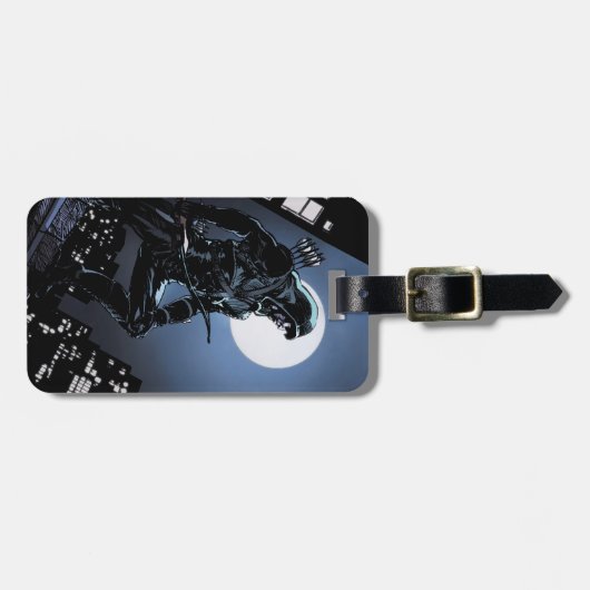 Pfeil | Grüner Pfeil im Mondlicht Gepäckanhänger (Vorderseite horizontal)