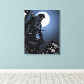 Pfeil | Grüner Pfeil im Mondlicht Leinwanddruck (Insitu (Holzboden))