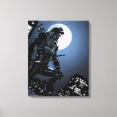 Pfeil | Grüner Pfeil im Mondlicht Leinwanddruck (Vorderseite)