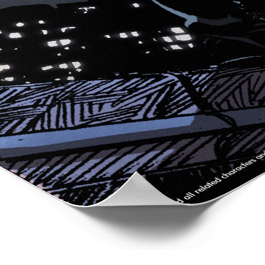 Pfeil | Grüner Pfeil im Mondlicht Poster (Ecke)