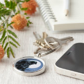 Pfeil | Grüner Pfeil im Mondlicht Schlüsselanhänger (Seite)