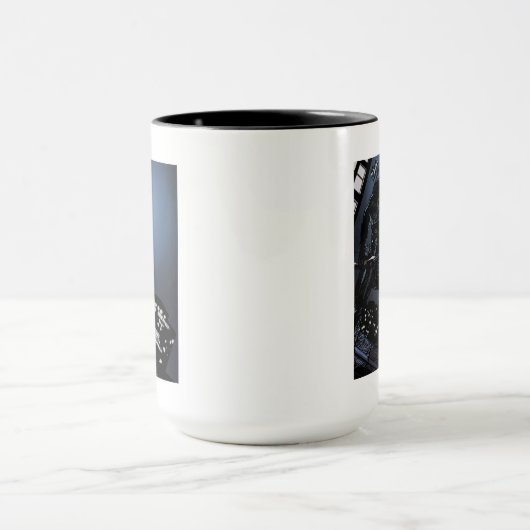 Pfeil | Grüner Pfeil im Mondlicht Tasse (Zentrum)