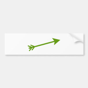 Pfeil grünes 15deg die MUSEUM Zazzle Geschenke Autoaufkleber