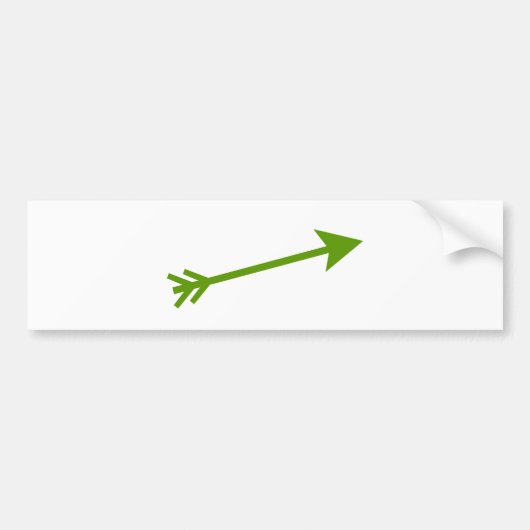 Pfeil grünes 15deg die MUSEUM Zazzle Geschenke Autoaufkleber (Vorne)