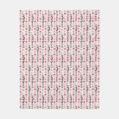 Pfeil, Herz & Liebe Romantisches Design Fleecedecke (Vorderseite)