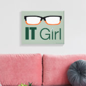 Pfeil | IT Girl Glasses Graphic Leinwanddruck (Insitu (Wohnzimmer))