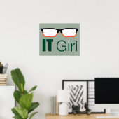 Pfeil | IT Girl Glasses Graphic Poster (Heimbüro)