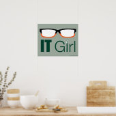 Pfeil | IT Girl Glasses Graphic Poster (Küche)
