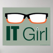 Pfeil | IT Girl Glasses Graphic Poster (Vorne)