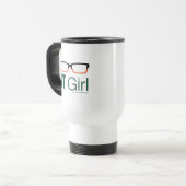 Pfeil | IT Girl Glasses Graphic Reisebecher (Vorderseite Links)
