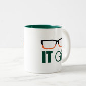 Pfeil | IT Girl Glasses Graphic Zweifarbige Tasse (VorderseiteRechts)