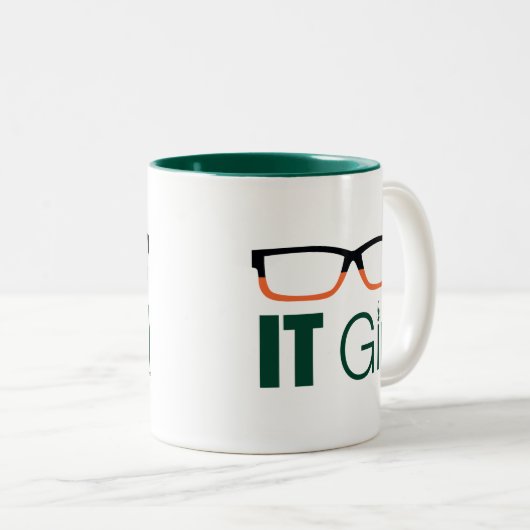 Pfeil | IT Girl Glasses Graphic Zweifarbige Tasse (VorderseiteRechts)