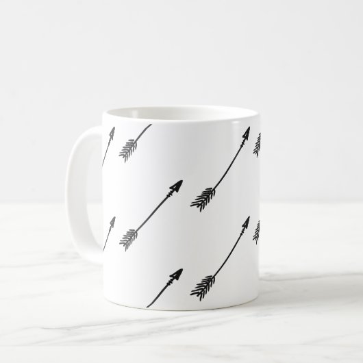Pfeil-Kaffee-Tasse Kaffeetasse (Vorderseite Links)