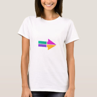 PFEIL magische bunte Kleiderordnung-Richtung T-Shirt