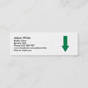 Pfeil Mini Visitenkarte