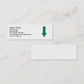 Pfeil Mini Visitenkarte (Vorne/Hinten)