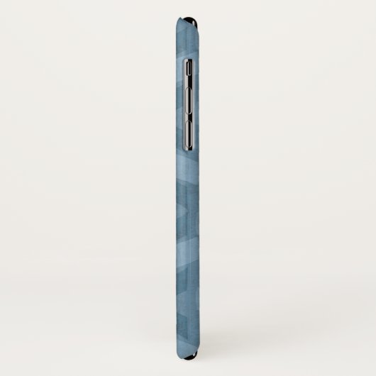 Pfeil-Muster des Monogramm-| Geo blaues des Case-Mate iPhone Hülle (Hinten/Links)