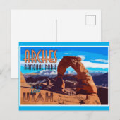 Pfeil nach Postkarte (Vorne/Hinten)